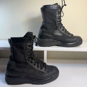 Bellville 700v Leather Army Boots Cold Weather Vibram Goretex Size 5 R Black